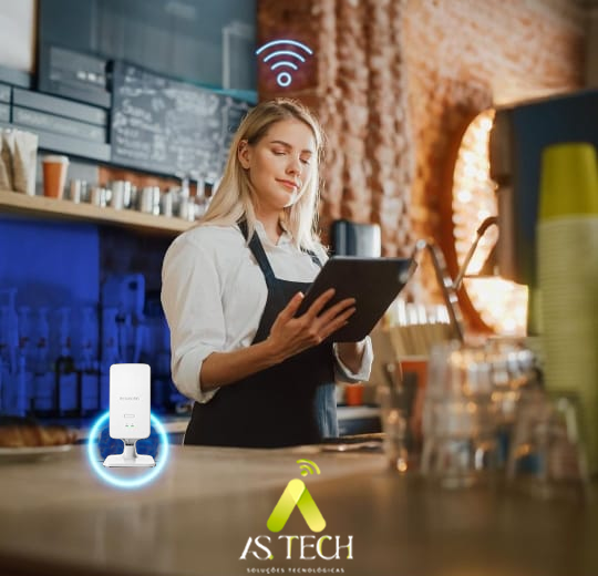 Disponibilize acesso wi-fi para clientes.
